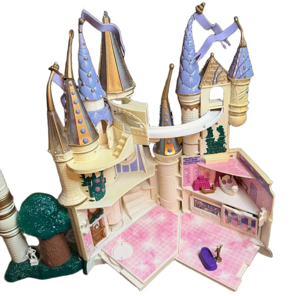 Trendmasters Disney Beauty & the Beast Castle Playset Purple Gold Vintage 1997